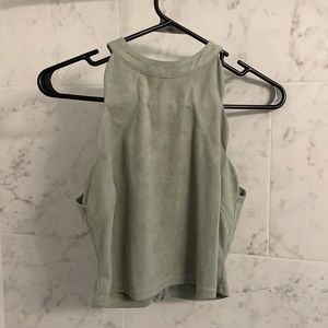 Suede mint crop top! 💚